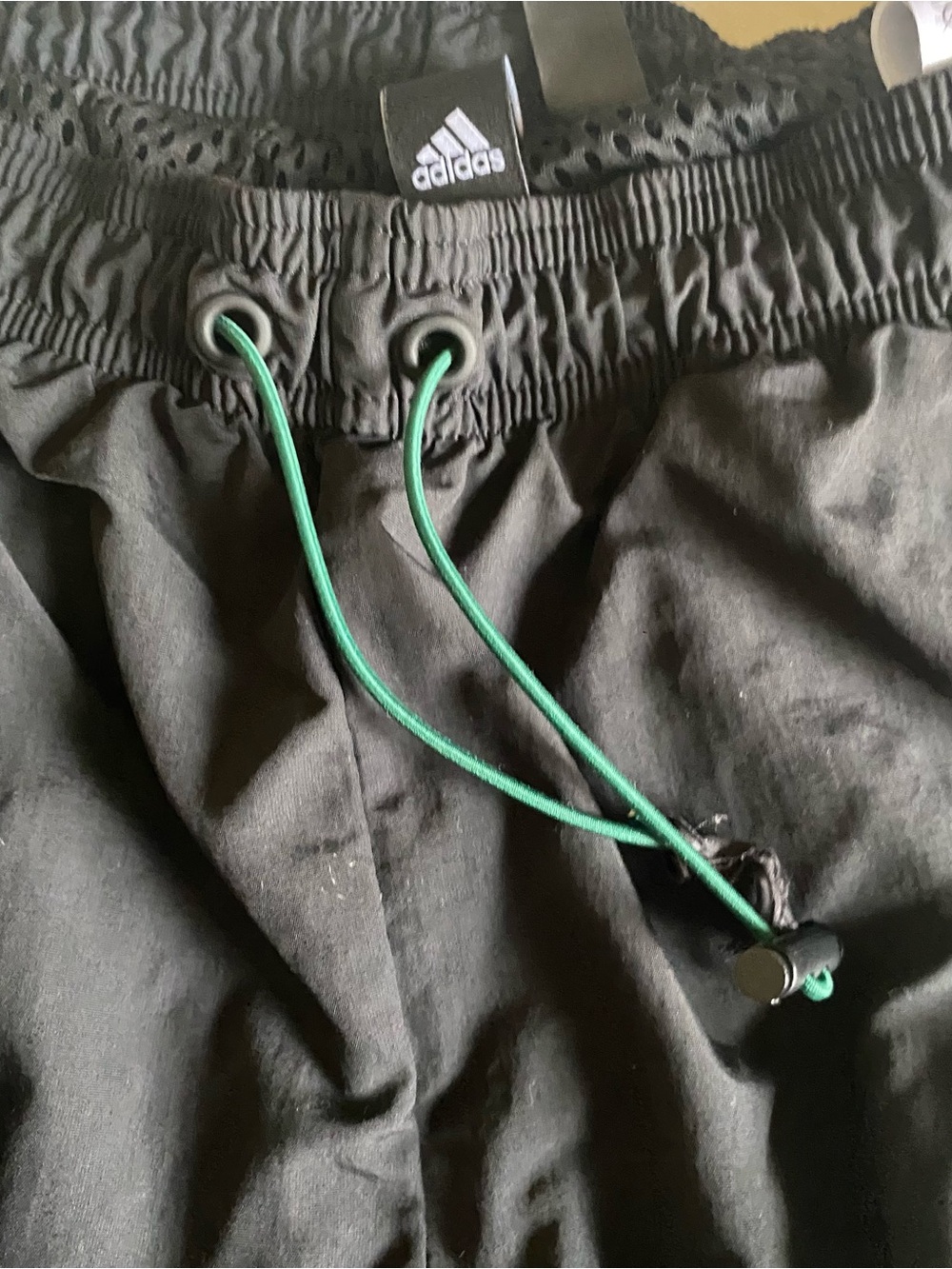 Adidas PrimeGreen Athletic Cuffed Joggers with Green Drawcord and 2 Side Pockets